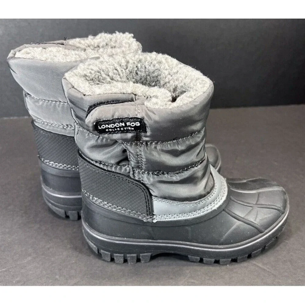 London Fog Youth Snow Boots Size 12 Water Resistant Insulated Winter‎ Boots